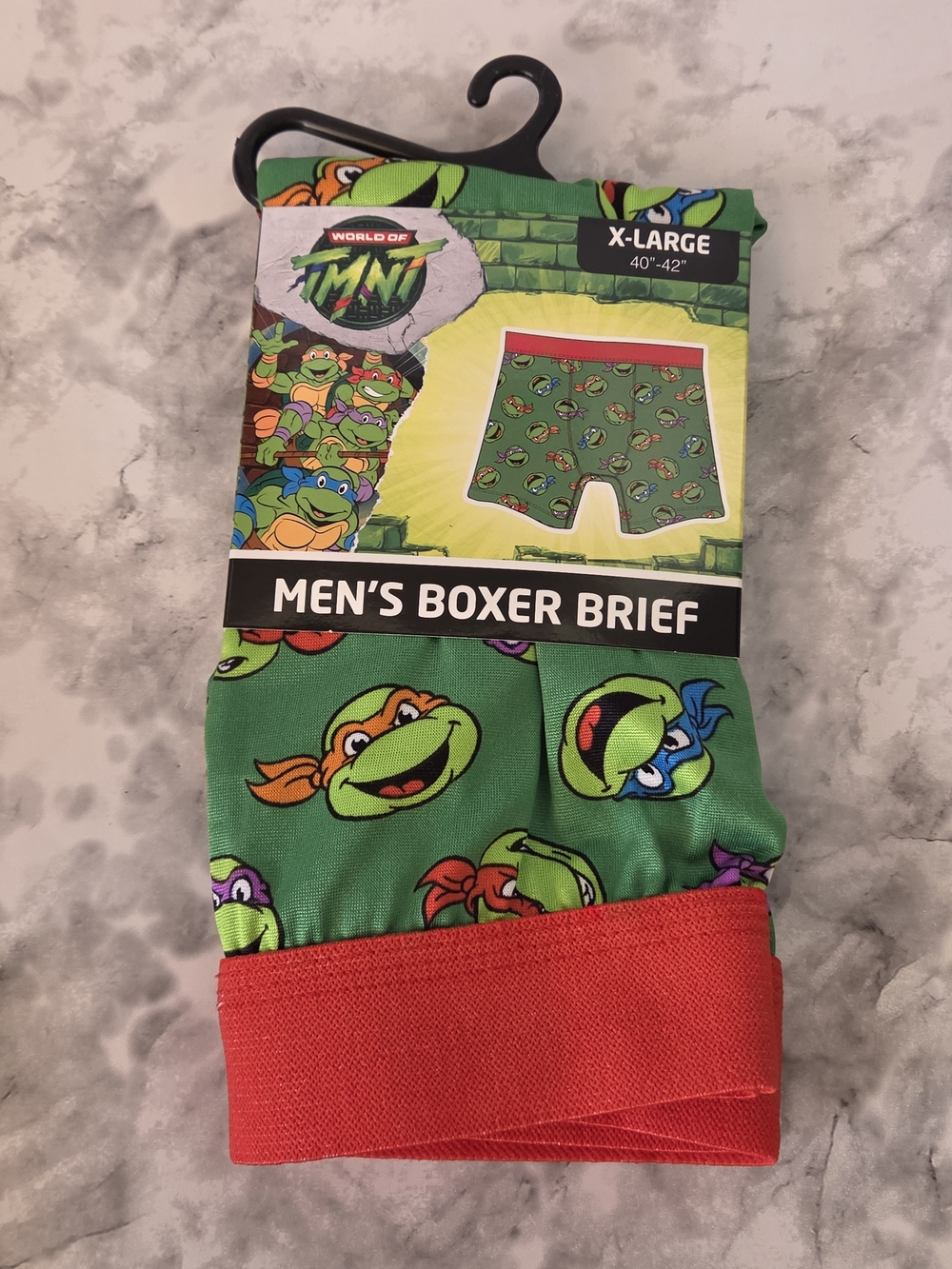 Teenage Mutant Ninja Turtles Green Men's Boxer Briefs - X-Large